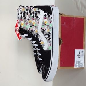 BRAND NEW VANS SK8-HI CHECKBOARD CUBE SNEAKERS